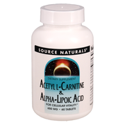 Acetyl L-Carnitine & Alpha-Lipoic Acid 650 mg (60 Tablets)