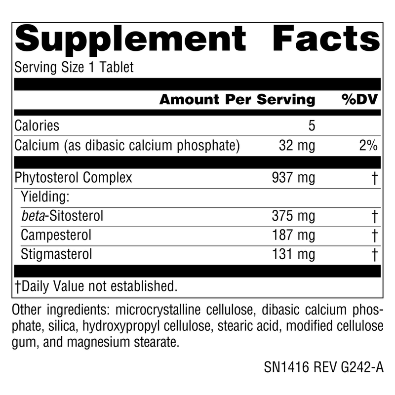 Beta Sitosterol Mega Strength 375 mg (120 Tablets)