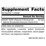 NADH 20 mg Peppermint (20 Lozenges)