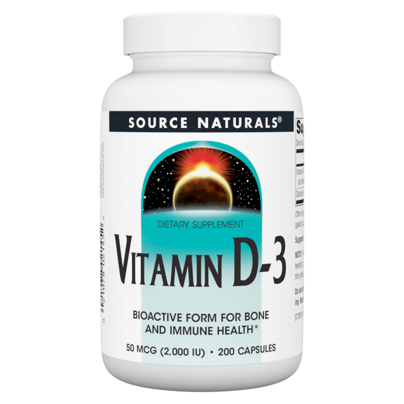 Vitamin D-3 2000 IU Capsules (200 Capsules)