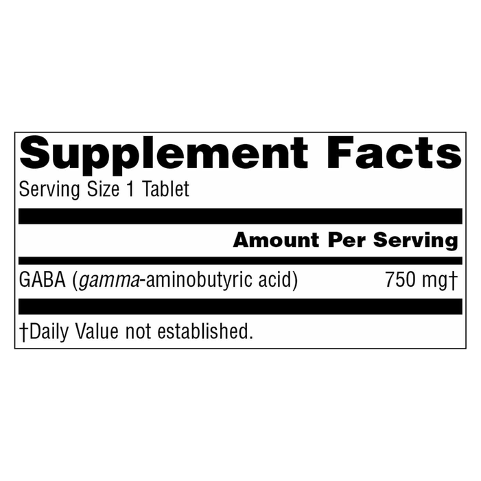 Serene Science GABA 750 mg Tablets (90 Tablets)