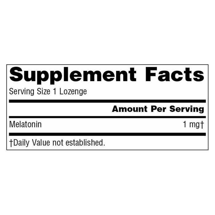 Sleep Science Melatonin 1 mg Peppermint Lozenges (100 Lozenges)