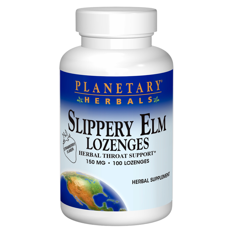 Slippery Elm Strawberry Lozenges (100 Lozenges)
