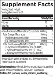 SPM Supreme (60 Softgels) Supplement Facts