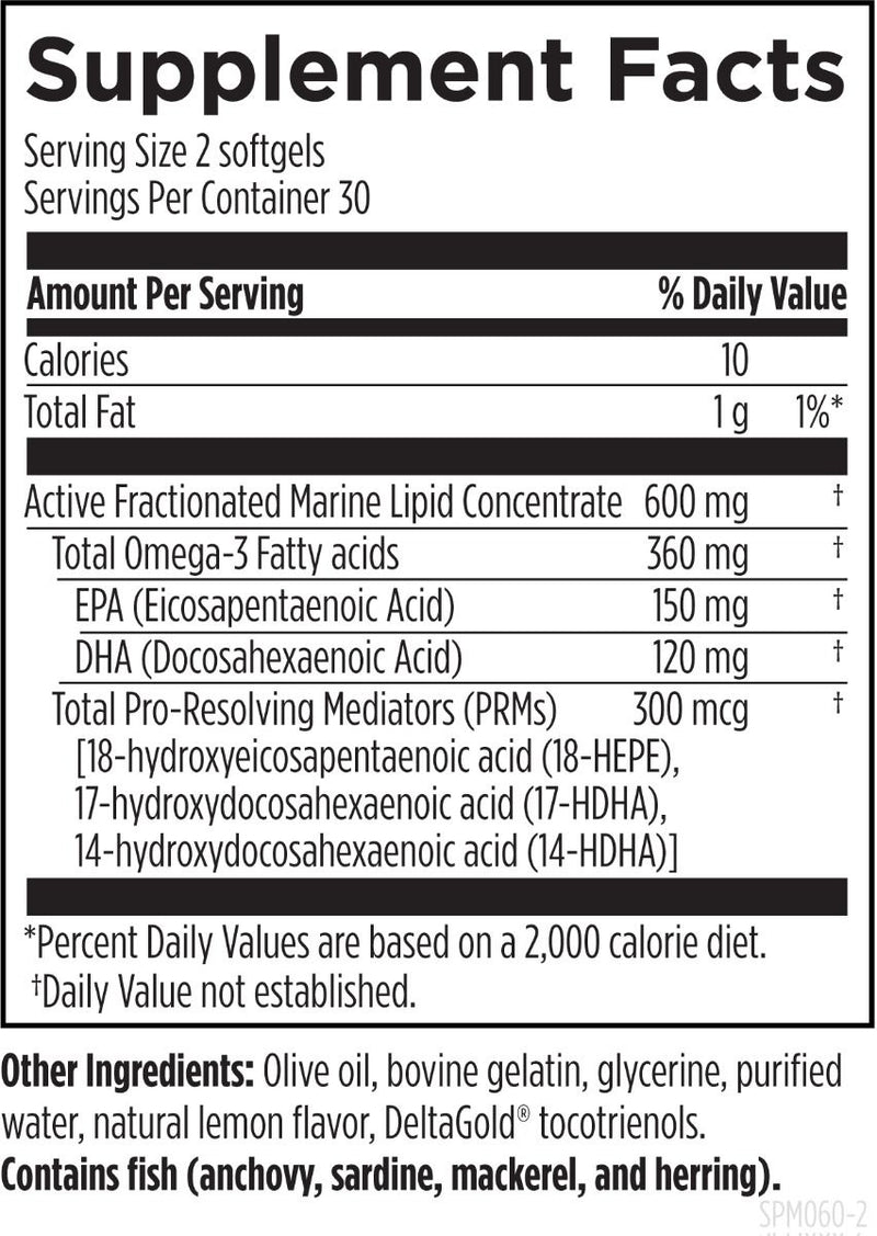 SPM Supreme (60 Softgels) Supplement Facts