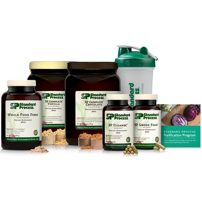 Purification Product Kit, 1 Kit with SP Complete® Chocolate, SP Complete® Vanilla & Whole Food Fiber