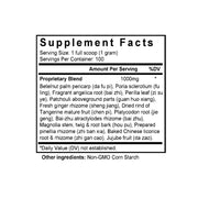 Huo Xiang Zheng Qi San (Pogostemon Formula) (100 Grams Granules) - Supplement Facts