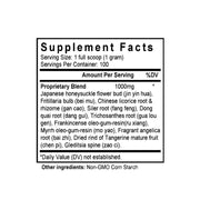 Xian Fang Huo Ming Yin (Bian Fang) (Angelica & Mastic Combination) (100 Grams Granules) - Supplement Facts