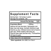 Sha Shen Mai Dong Tang (Adenophora & Ophiopogon Combination) (100 Grams Granules) - Supplement Facts