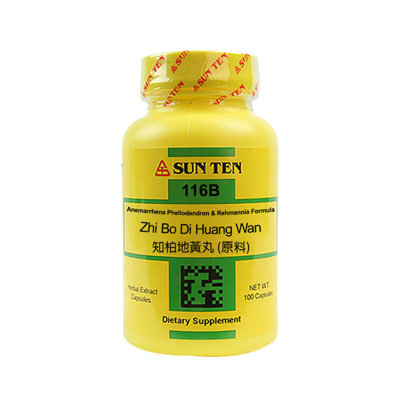 Zhi Bo Di Huang Wan (Anemarrhena, Phellodendron & Rehmannia Formula) (100 Capsules)