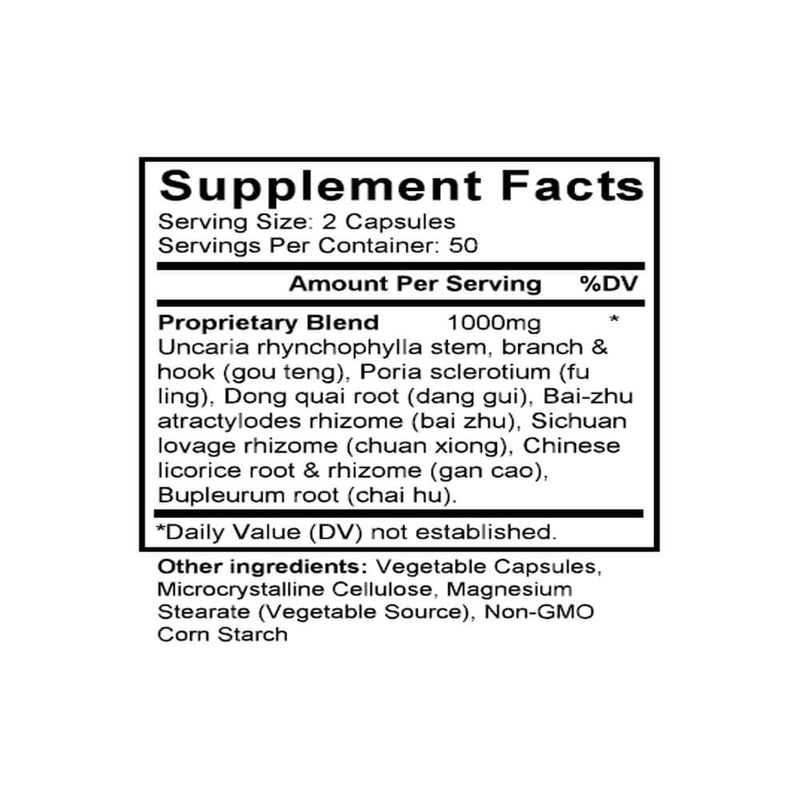 Yi Gan San (Bupleurum Formula) (100 Capsules) - Supplement Facts