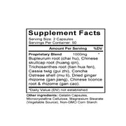 Chai Hu Gui Zhi Gan Jiang Tang (Bupleurum, Cinnamon & Ginger Combination) (100 Capsules) - Supplement Facts