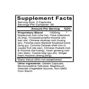 Chai Hu Jia Long Gu Mu Li Tang (Bupleurum & Dragon Bone Combination) (100 Capsules) - Supplement Facts
