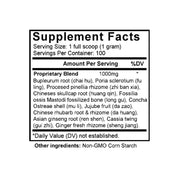Chai Hu Jia Long Gu Mu Li Tang (Bupleurum & Dragon Bone Combination) (100 Grams Granules) - Supplement Facts