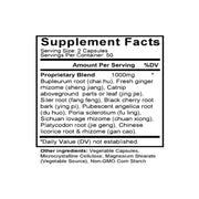 Shi Wei Bai Du San (Bupleurum & Schizonepeta Formula) (100 Capsules) - Supplement Facts