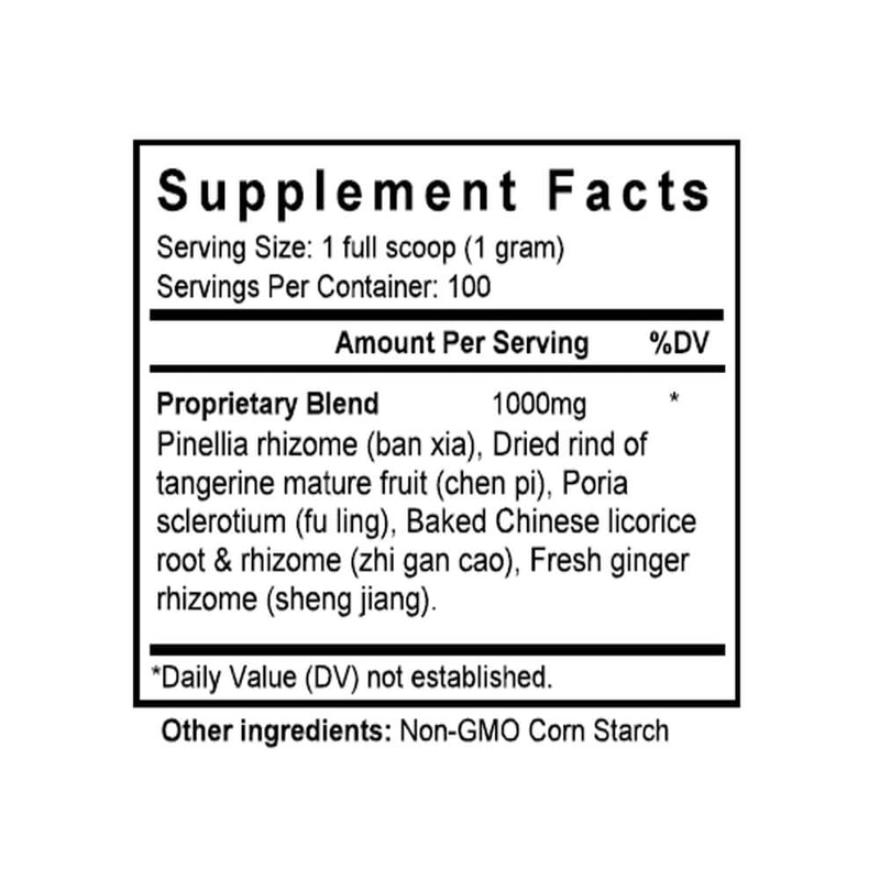 Er Chen Tang (Citrus & Pinellia Combination) (100 Grams Granules) - Supplement Facts