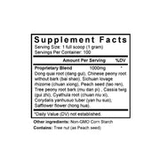 Zhe Chong Yin (Cinnamon & Persica Combination) (100 Grams Granules) - Supplement Facts