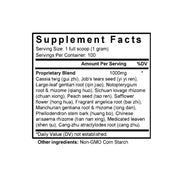 Shang Zhong Xia Tong Yong Tong Feng Wan (Bian Fang) (Cinnamon & Angelica Formula) (100 Grams Granules) - Supplement Facts