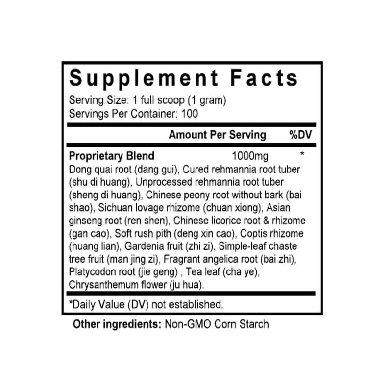 Zi Shen Ming Mu Tang (Chrysanthemum Combination) (100 Grams Granules) - Supplement Facts