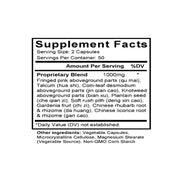 Ba Zheng San (Bian Fang) (Dianthus Formula) (100 Capsules) - Supplement Facts