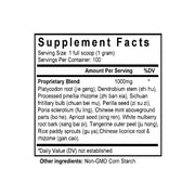 Ning Sou Wan (Fritillaria & Platycodon Formula) (100 Grams Granules) - Supplement Facts