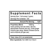 Li Zhong Tang (Ren Shen Tang) (Ginseng & Ginger Combination) (100 Grams Granules) - Supplement Facts