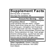 Gui Pi Tang (Ginseng & Longan Combination) (100 Capsules) - Supplement Facts