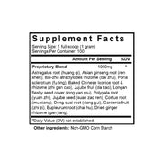 Jia Wei Gui Pi Tang (Ginseng, Longan & Bupleurum Combination) (100 Grams Granules) - Supplement Facts