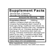 Tian Ma Gou Teng Yin (Gastrodia & Uncaria Combination) (100 Capsules) - Supplement Facts