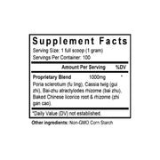 Ling Gui Zhu Gan Tang (Hoelen & Atractylodes Combination) (100 Grams Granules) - Supplement Facts