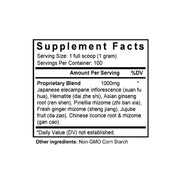 Xuan Fu Hua Dai Zhe Shi Tang (Inula & Hematite Combination) (100 Grams Granules) - Supplement Facts