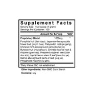 Yin Qiao San (Lonicera & Forsythia Formula) (100 Grams Granules) - Supplement Facts