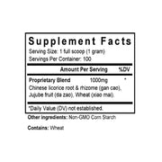 Gan Mai Da Zao Tang (Licorice & Jujube Combination) (100 Grams Granules) - Supplement Facts