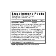 Huan Shao Dan (Lycium Formula) (100 Grams Granules) - Supplement Facts