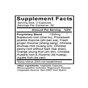 Da Chai Hu Tang (Major Bupleurum Combination) (100 Capsules) - Supplement Facts