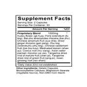Ge Hua Jie Cheng Tang (Pueraria Flower Combination) (100 Capsules) - Supplement Facts