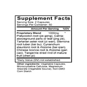 Zhi Sou San (Platycodon & Schizonepeta Formula) (100 Capsules) - Supplement Facts