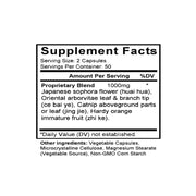 Huai Hua San (Sophora Flower Formula) (100 Capsules) - Supplement Facts