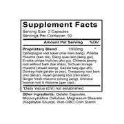 Wen Jing Tang (Tang-kuei & Evodia Combination) (100 Capsules) - Supplement Facts