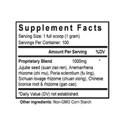 Suan Zao Ren Tang (Ziziphus Combination) (100 Grams Granules) - Supplement Facts