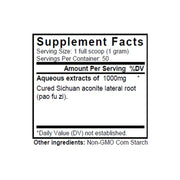 Pao Fu Zi (Aconite (Roasted)) (50 Grams Granules) - Supplement Facts