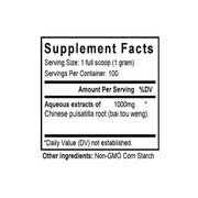 Bai Tou Weng (Pulsatilla) (100 Grams Granules) - Supplement Facts