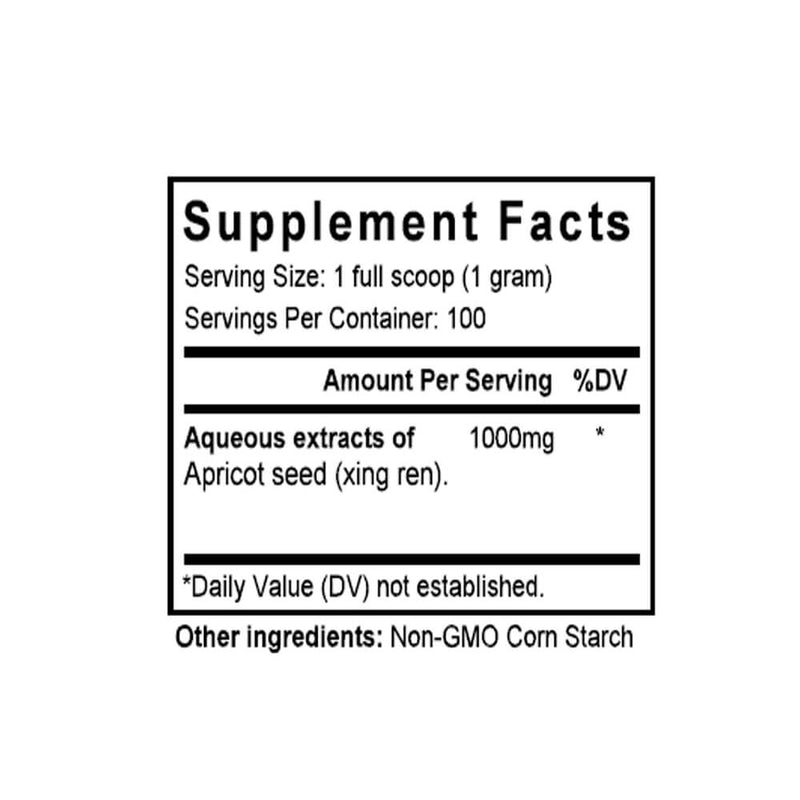 Xing Ren (Apricot Seed) (100 Grams Granules) - Supplement Facts