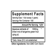 Qing Pi (Blue Citrus) (100 Grams Granules) - Supplement Facts