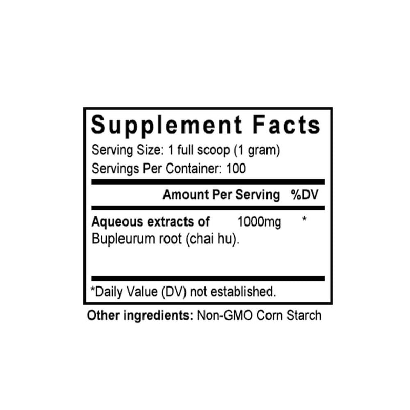Chai Hu (Bupleurum) (100 Grams Granules) - Supplement Facts