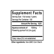 Mu Gua (Chaenomeles) (100 Grams Granules) - Supplement Facts
