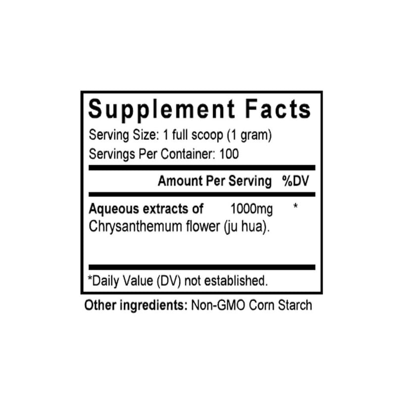 Ju Hua (Chrysanthemum) (100 Grams Granules) - Supplement Facts