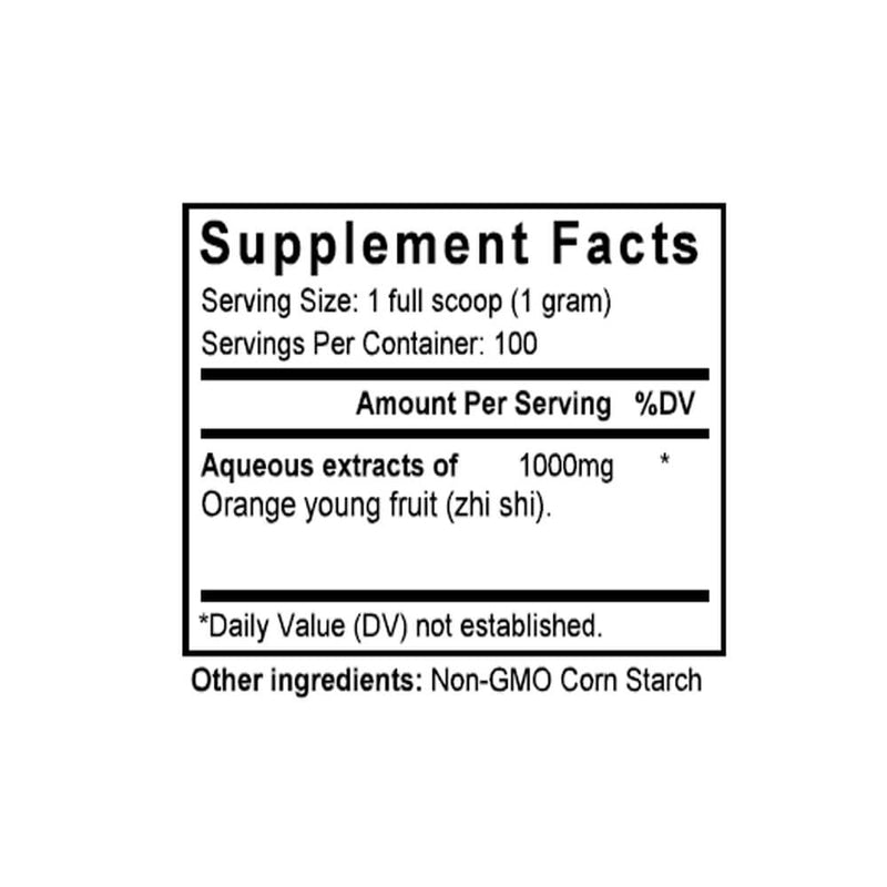 Zhi Shi (Chih-shih) (100 Grams Granules) - Supplement Facts