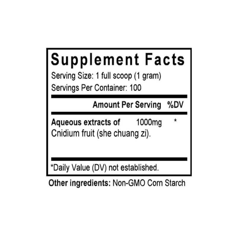 She Chuang Zi (Cnidium Fruit) (100 Grams Granules) - Supplement Facts