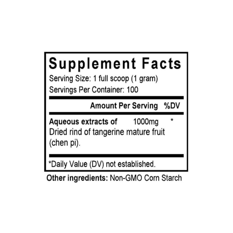 Chen Pi (Citrus Peel) (100 Grams Granules) - Supplement Facts